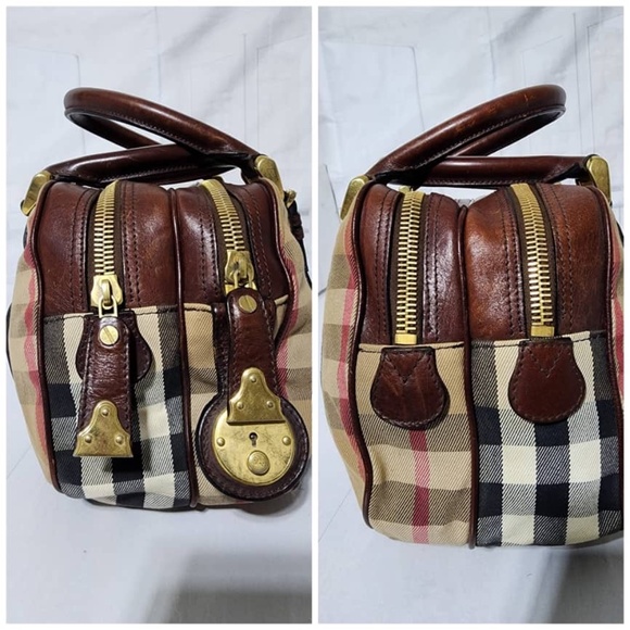 Authentic Burberry Nova Check Canvas and Leather Ashbury Knight Bag Beige/Brown - Picture 14 of 16